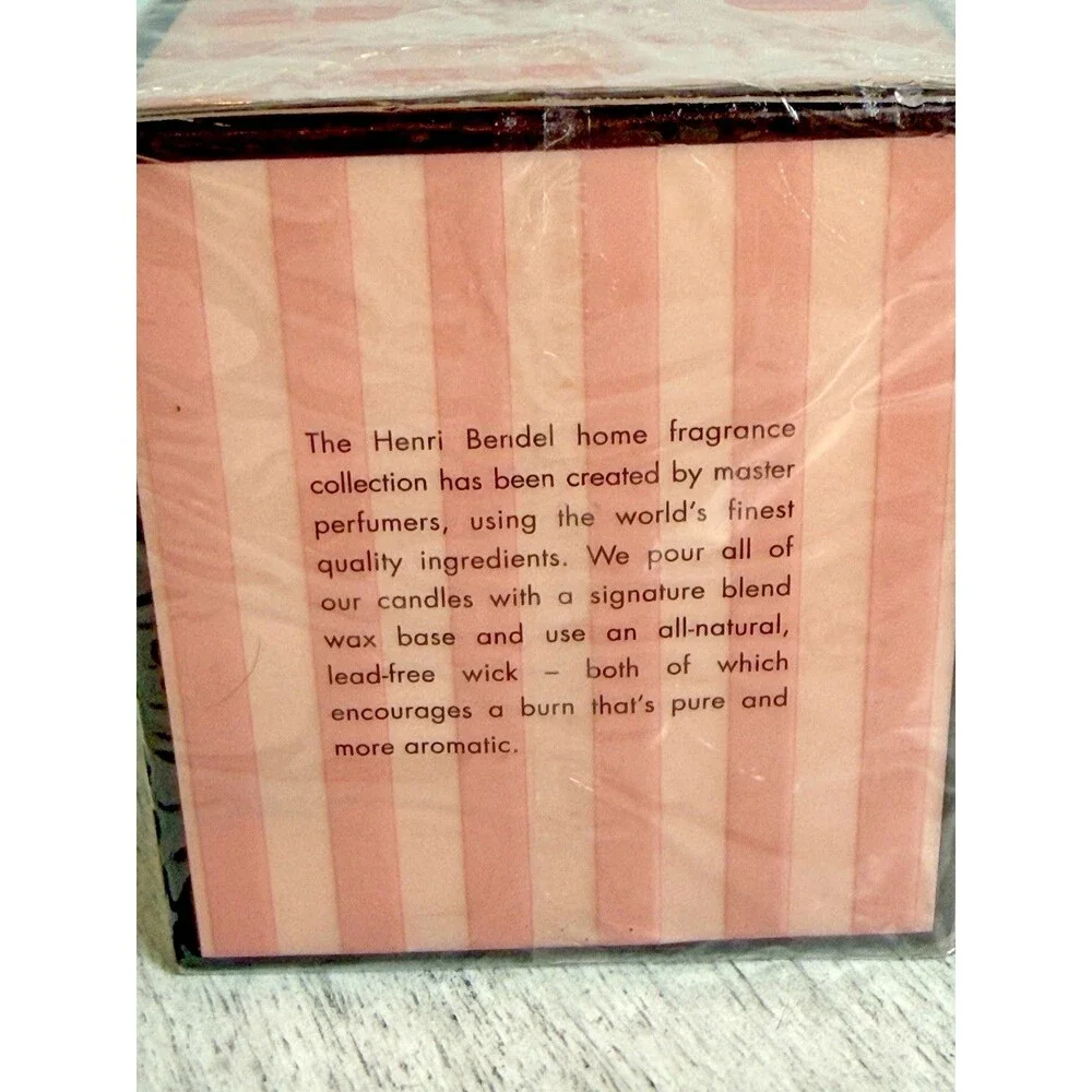 Henri Bendel Pink Rose Scented Decorative Candle 9.4 oz 266g NIB Sealed Rare HTF